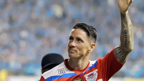 Fernando Torres en su despedida Fernando Torres en su despedida