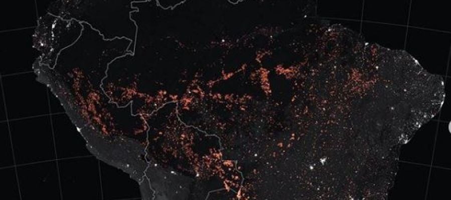 Así arde el Amazonas según los satélites de la NASA Así arde el Amazonas según los satélites de la NASA