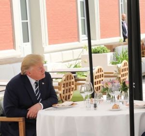 Donald Trump y Macron Donald Trump y Macron