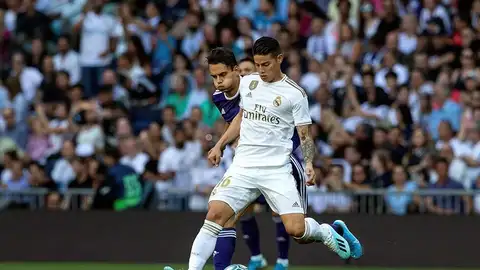 James Rodríguez en una intervención con el Real Madrid James Rodríguez en una intervención con el Real Madrid
