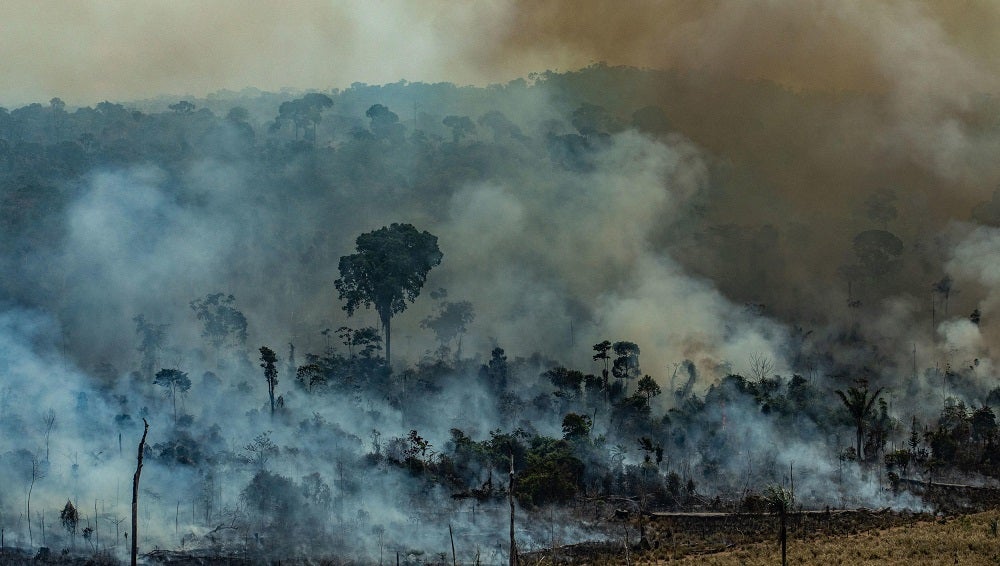 Las Fuerzas Armadas de Brasil empiezan labores contra el fuego en la Amazonía Las Fuerzas Armadas de Brasil empiezan labores contra el fuego en la Amazonía