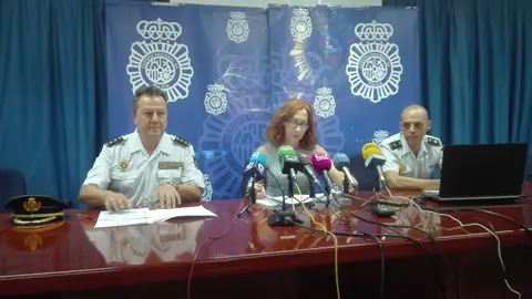 Rueda de prensa en la que se ha informado de la operación policial Rueda de prensa en la que se ha informado de la operación policial