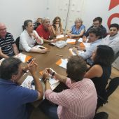 Reunión de los integrantes de Cs Elche en los grupos de trabajo municipal.