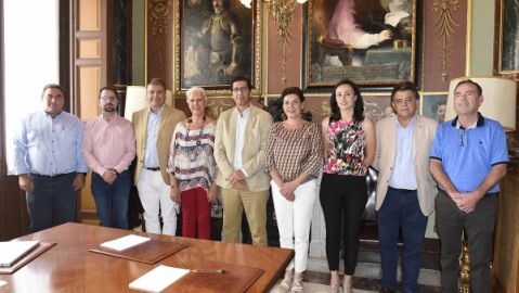 Jos&eacute; Manuel Caballero se ha reunido con alcaldes del Campo de Montiel