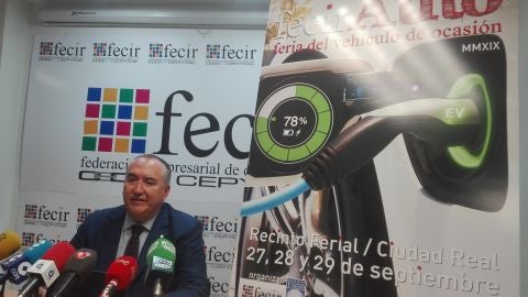 Carlos Mar&iacute;n, durante la presentaci&oacute;n de Fecirauto