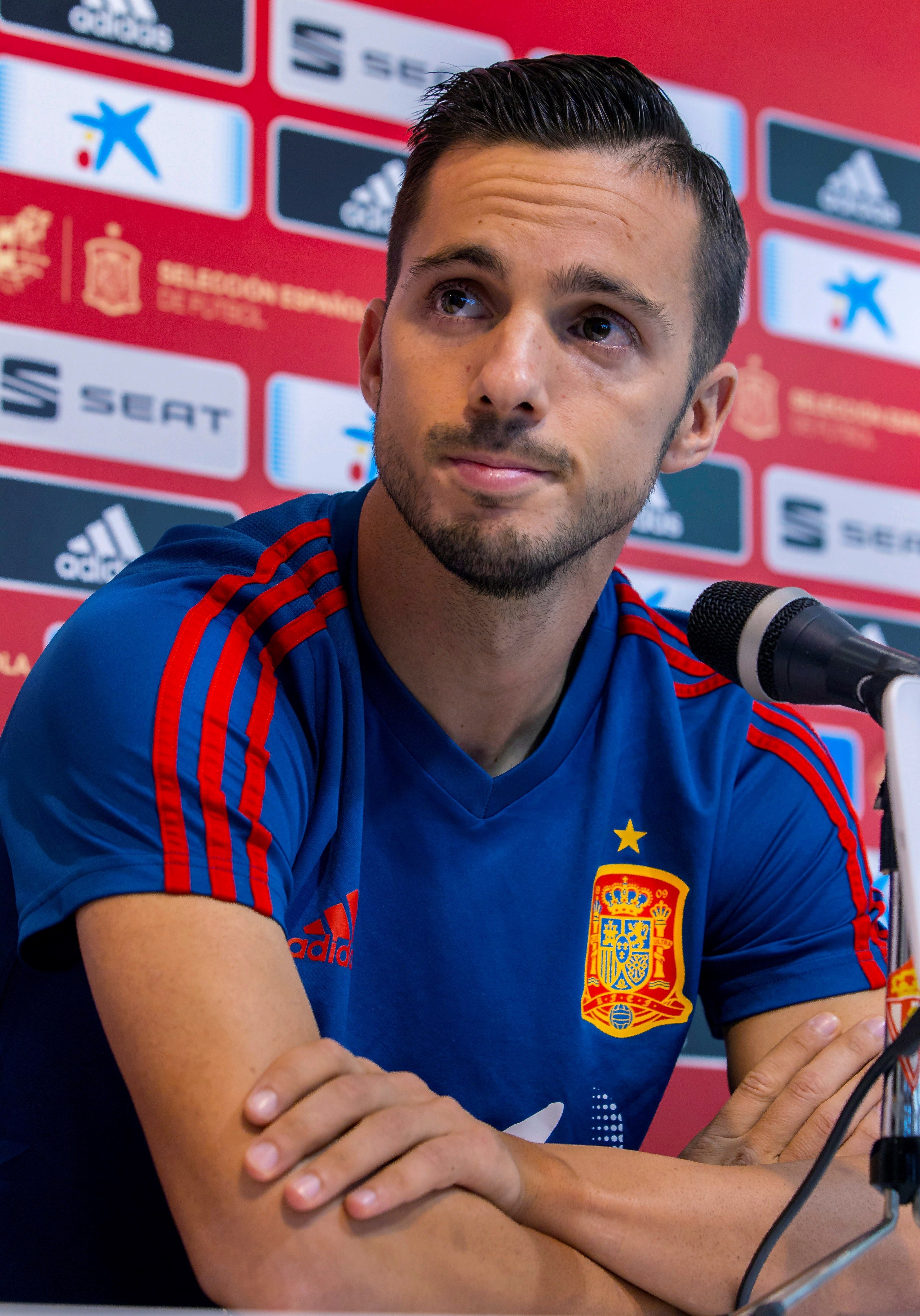 Sarabia: "Me ha costado llegar a la Selección, aquí están solo unos pocos elegidos" Sarabia: "Me ha costado llegar a la Selección, aquí están solo unos pocos elegidos"