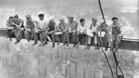 Foto de los obreros de Nueva York