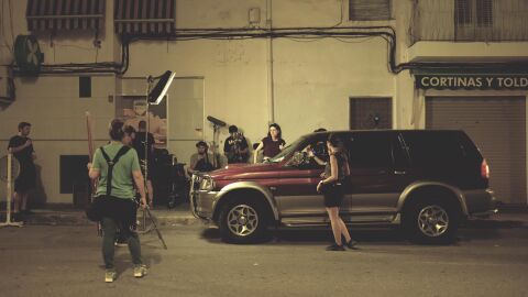 Grabaci&oacute;n de un cortometraje en Elche. 