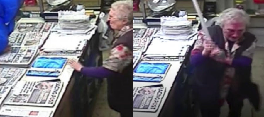 Una mujer británica de 82 años planta cara a un atracador con su bastón Una mujer británica de 82 años planta cara a un atracador con su bastón