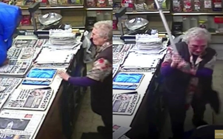 Una mujer británica de 82 años planta cara a un atracador con su bastón Una mujer británica de 82 años planta cara a un atracador con su bastón