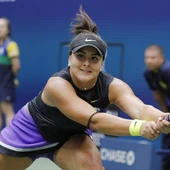 Bianca Andreescu, en el partido contra Serena Williams Bianca Andreescu, en el partido contra Serena Williams