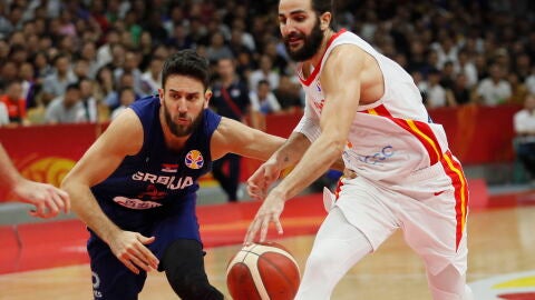 Ricky Rubio durante el partido