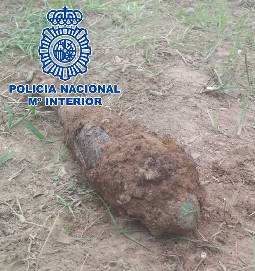 La Policía Nacional desactiva una granada de mortero de la Guerra Civil en Vila-real La Policía Nacional desactiva una granada de mortero de la Guerra Civil en Vila-real