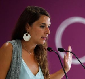 La portavoz de Podemos, Noelia Vera La portavoz de Podemos, Noelia Vera