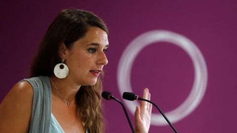 La portavoz de Podemos, Noelia Vera