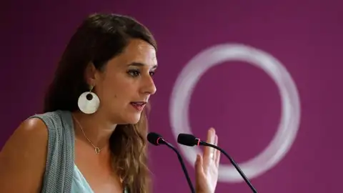 La portavoz de Podemos, Noelia Vera La portavoz de Podemos, Noelia Vera