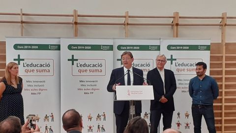 Ximo Puig Vicent Marz&agrave; Joan Rib&oacute; inicio curso