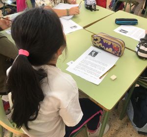 Los niños en las clases del colegio San Miguel de Madrid Los niños en las clases del colegio San Miguel de Madrid