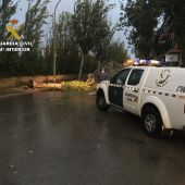 La Guardia Civil atendiendo una urgencia en Baleares, por los efectos de la DANA.