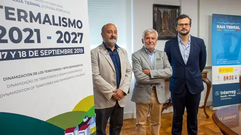 Jose Antonio Quiroga, Rosendo Fernandez, José Adriano Lima Presentación do Congreso Internacional de Termalismo
