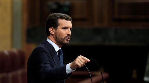 El l&iacute;der del PP, Pablo Casado