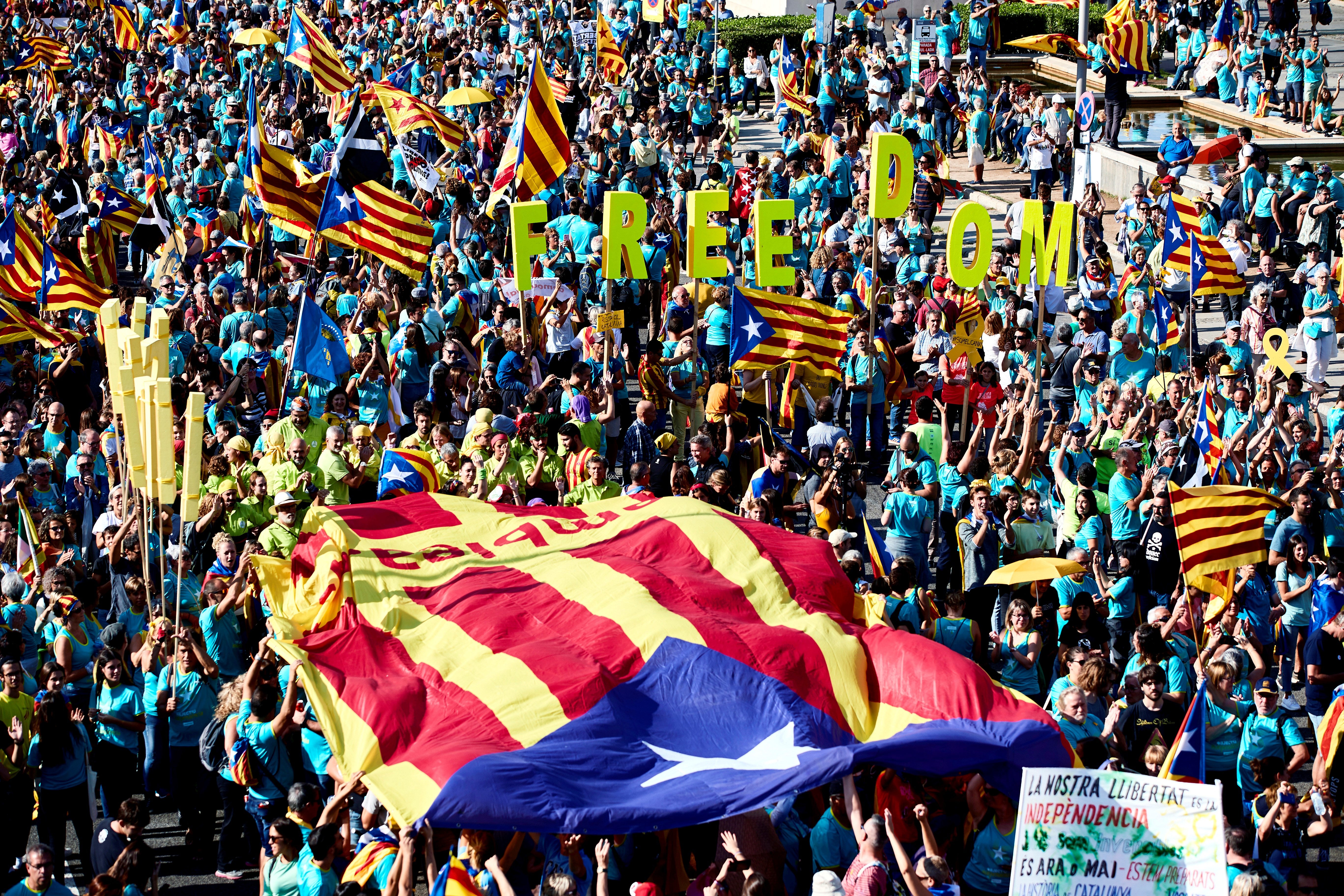 La Guardia Urbana cifra en 600.000 los asistentes a la Diada, la cifra más baja desde 2012 La Guardia Urbana cifra en 600.000 los asistentes a la Diada, la cifra más baja desde 2012
