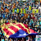 Miles de personas se concentranen Barcelona durante la manifestación independentista