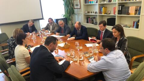 Reuni&oacute;n del alcalde de Elche en el Ministerio de Fomento.