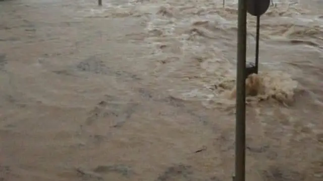 Santa Pola inundada. Santa Pola inundada.