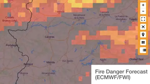Riesgo Incendios Forestales 12 de Septiembre