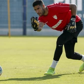 Munir, portero del Málaga CF Munir, portero del Málaga CF