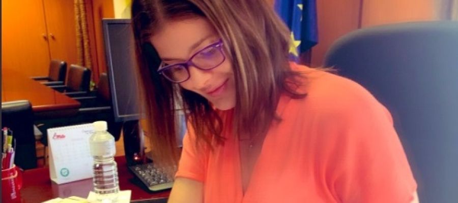La alcaldesa de Móstoles, Noelia Posse. La alcaldesa de Móstoles, Noelia Posse.
