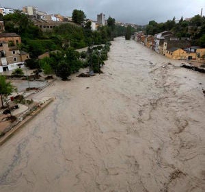 El desbordamiento del río Clariano a su paso por Ontinyent a consecuencia del temporal de lluvias que afecta a la Comunitat Valenciana El desbordamiento del río Clariano a su paso por Ontinyent a consecuencia del temporal de lluvias que afecta a la Comunitat Valenciana