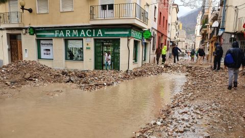 Orihuela, afectada por el paso de la gota fr&iacute;a.