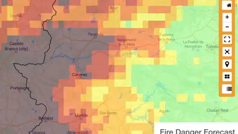 Riesgo Incendios Forestales 13 de Septiembre