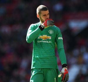 David de Gea, con el Manchester United. David de Gea, con el Manchester United.