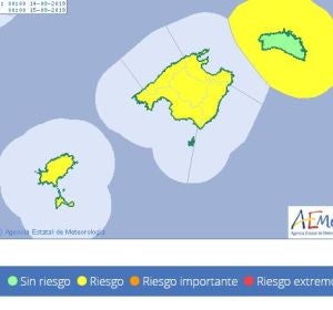 AEMET activa la alerta amarilla en Baleares por la llegada de la DANA debido a las fuertes lluvias, tormentas, viento y mala mar AEMET activa la alerta amarilla en Baleares por la llegada de la DANA debido a las fuertes lluvias, tormentas, viento y mala mar