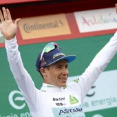 El ciclista colombiano 'Supermán' López El ciclista colombiano 'Supermán' López