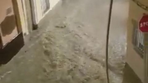 Devastadoras imágenes de la gota fría a su paso por Almería