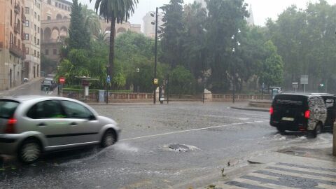 Imagen de archivo de una tormenta ca&iacute;da en Palma