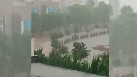 Se desborda el río en Orihuela Se desborda el río en Orihuela