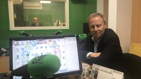 Rafa Villarino nos estudios de Onda Cero Ourense