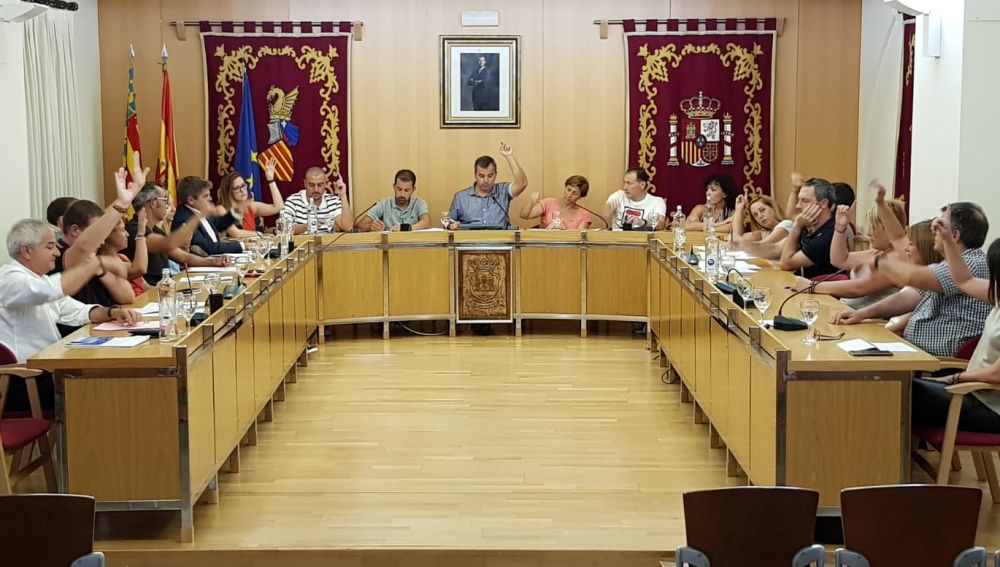 Pleno municipal del Ayuntamiento de Aspe.