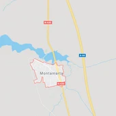 Mapa de la A66 a la altura de Montamarta Mapa de la A66 a la altura de Montamarta