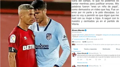 Morata responde a Salva Sevilla en Twitter Morata responde a Salva Sevilla en Twitter