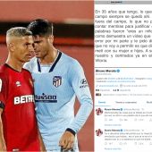 Morata responde a Salva Sevilla en Twitter