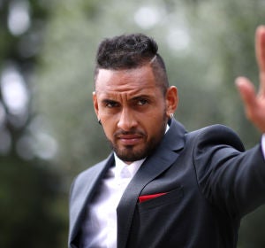El tenista Nick Kyrgios El tenista Nick Kyrgios