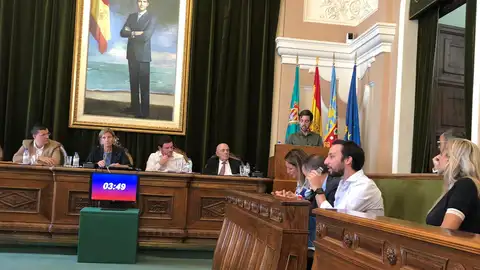 Fernando Navarro en su intervención. MUNICIPAL