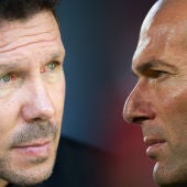 'Cholo' Simeone y Zinedine Zidane cara a cara