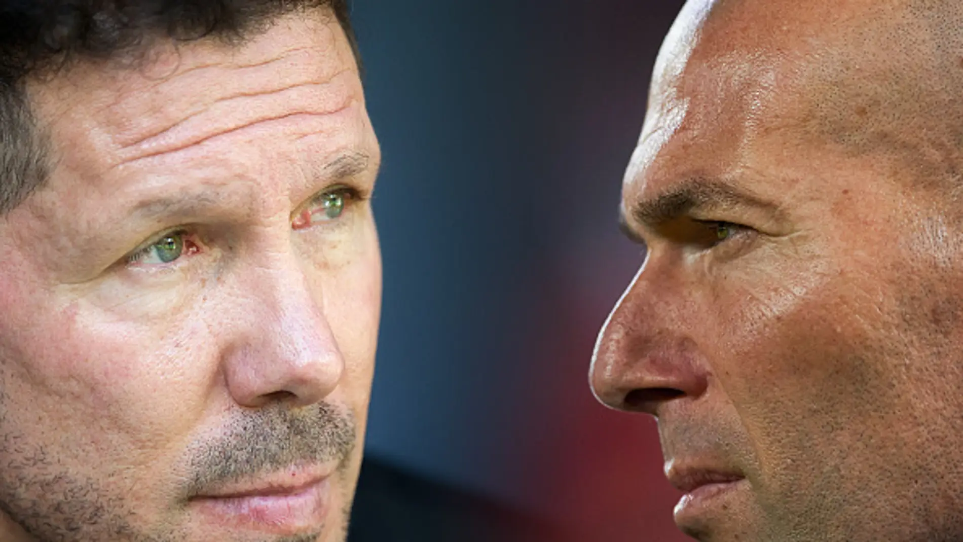 'Cholo' Simeone y Zinedine Zidane cara a cara